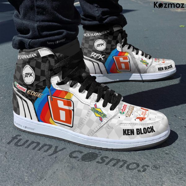 Brad Keselowski Custom Shoes No. 6 Ken Block-Inspired Livery 2023 Livery Racing Shoes - 5