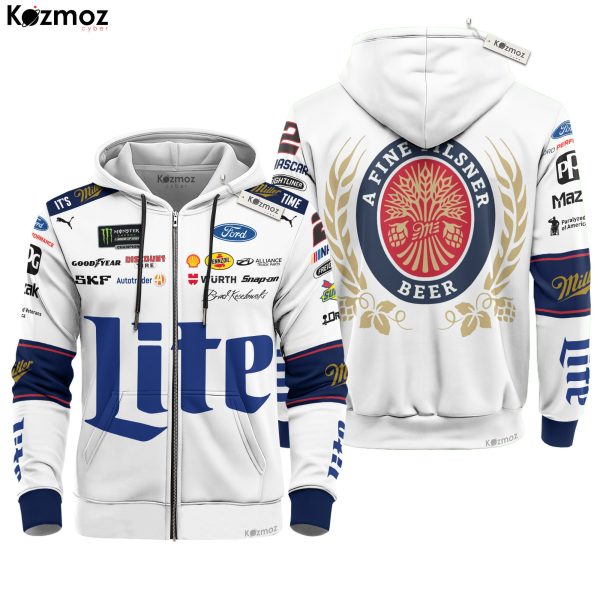 Brad Keselowski Racing Suit Miller Lite 2018 Collection - NASCAR Racing Team - 8