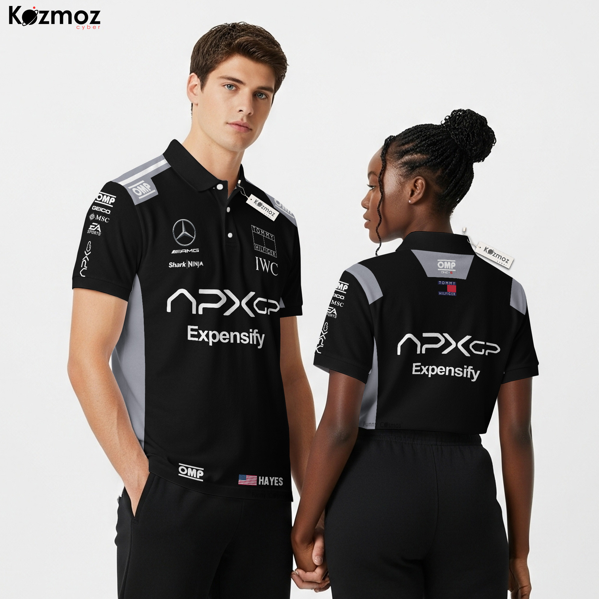 Brad Pitt Racing Polo Shirt Sonny Hayes Film Polo (Black Version) Collection - Movie Polo Shirt
