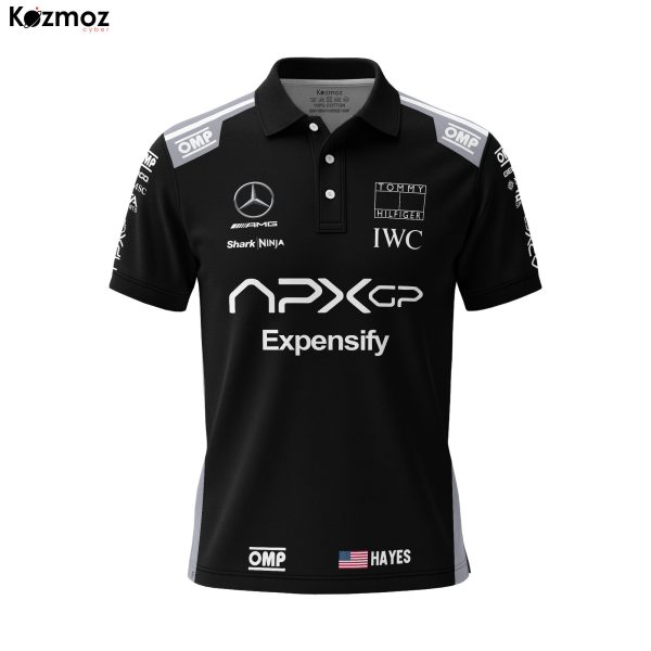 Brad Pitt Racing Polo Shirt Sonny Hayes Film Polo (Black Version) Collection - Movie Polo Shirt - 8