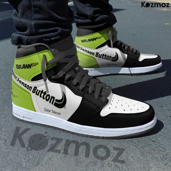 Brawn GP Jenson Button Custom Shoes BGP 001 Livery 2009 Livery Racing Shoes - 6