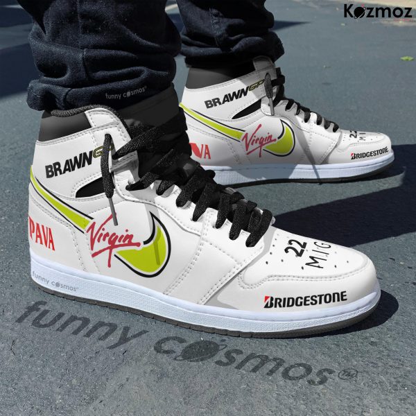 Brawn GP Jenson Button Custom Shoes Brawn GP 001 Livery GP Racing Shoes - 5