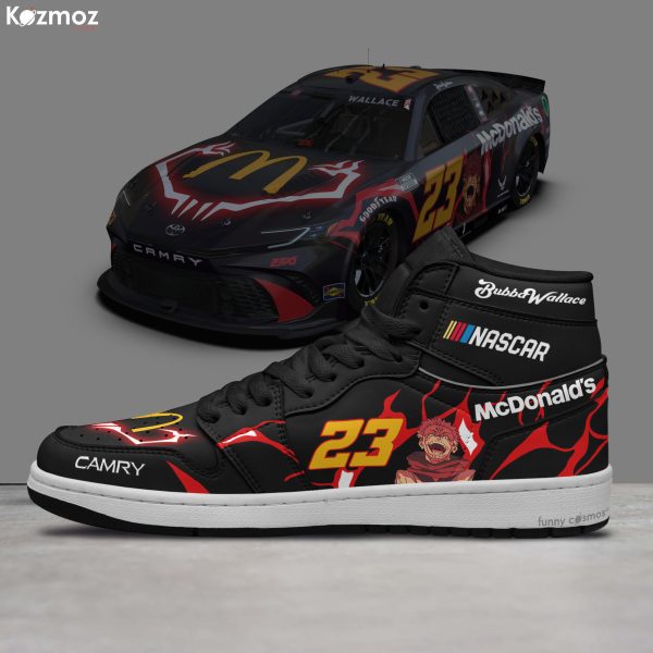 Bubba Wallace Custom Shoes JJK McDonald Livery 2024 Livery #23 Racing Shoes - 6