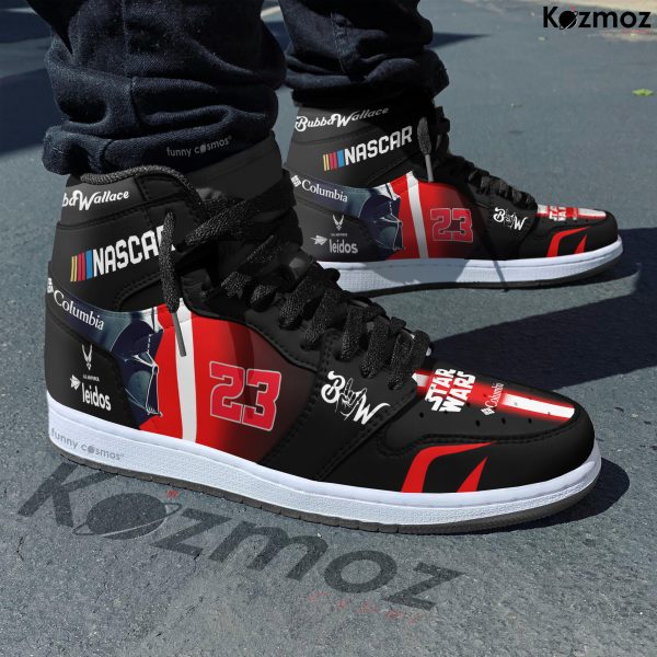Bubba Wallace Custom Shoes No. 23 Columbia Star Wars X-Wing Livery 2024 Livery Racing Shoes - 5
