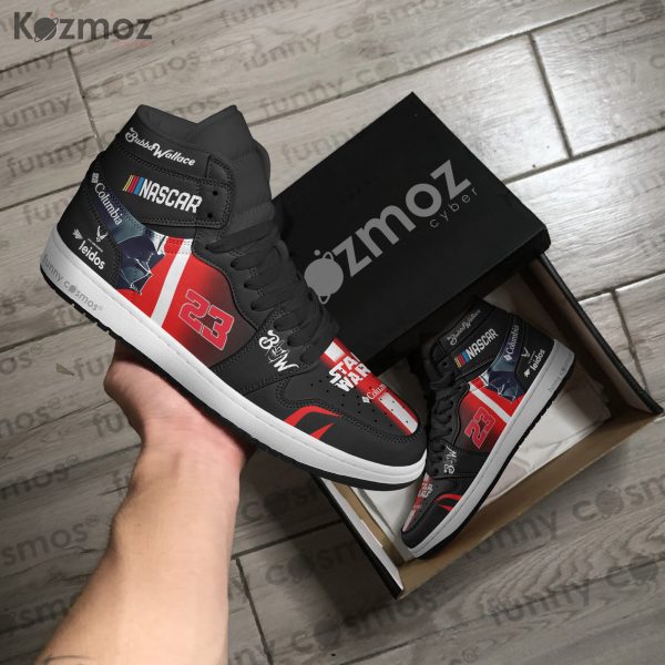 Bubba Wallace Custom Shoes No. 23 Columbia Star Wars X-Wing Livery 2024 Livery Racing Shoes - 7