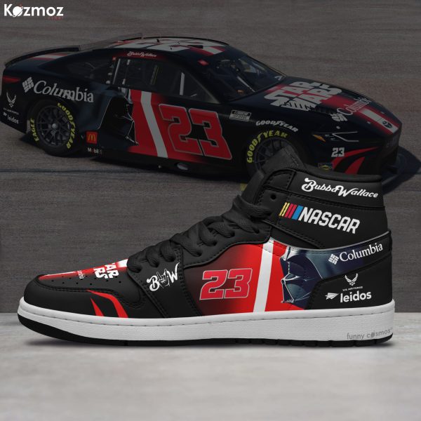 Bubba Wallace Custom Shoes No. 23 Columbia Star Wars X-Wing Livery 2024 Livery Racing Shoes - 6