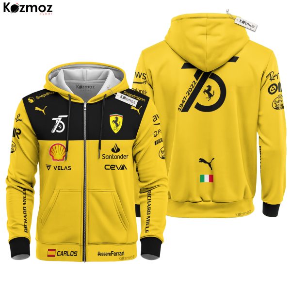 Carlos Sainz Jr Racing Costume 2022 SF 75th Anniversary Collection - SF Racing Team - 10