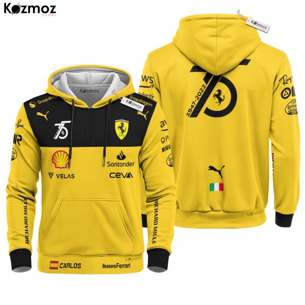 Carlos Sainz Jr Racing Costume 2022 SF 75th Anniversary Collection - SF Racing Team - 9