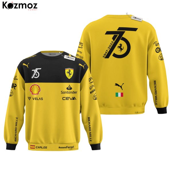 Carlos Sainz Jr Racing Costume 2022 SF 75th Anniversary Collection - SF Racing Team - 11