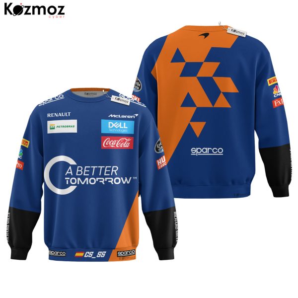 Carlos Sainz Jr Signed Racing Costume 2019 Chinese GP Collection - McLaren Racing Team - 9