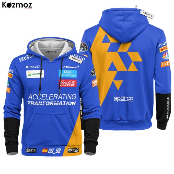 Carlos Sainz Racing Costume 2019 Sparco Signed Collection - McLaren Racing Team - 7