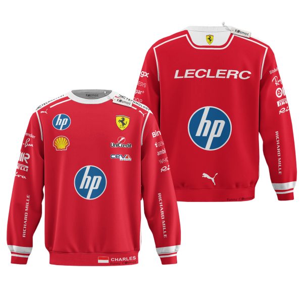 Charles Leclerc 2026 F1 Livery Costume Racing Suit - 10