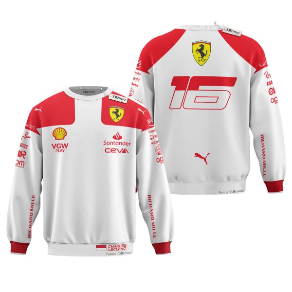 Charles Leclerc Racing Costume 2023 Monaco GP Collection - SF Racing Team - 9