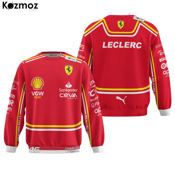 Charles Leclerc Racing Costume 2024 Collection - SF Racing Team - 9