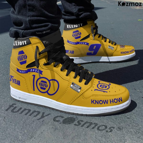 Chase Elliott Hendrick Motorsports Custom Shoes #9 100th Anniversary Livery 2025 Livery NAPA Racing Shoes - 5