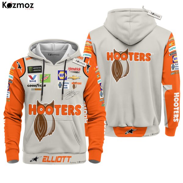 Chase Elliott Racing Firesuit Costume Hooters COA 2018 Collection - Hendrick Motorsports NASCAR Racing Team - 7