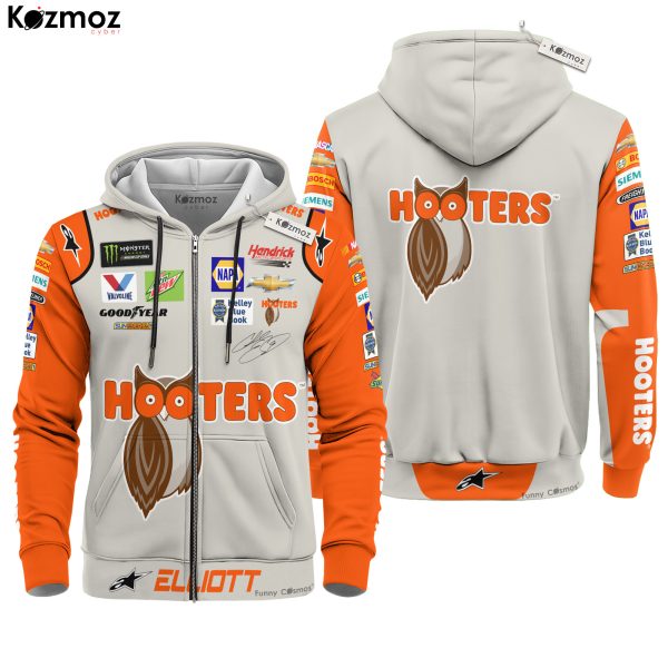 Chase Elliott Racing Firesuit Costume Hooters COA 2018 Collection - Hendrick Motorsports NASCAR Racing Team - 8
