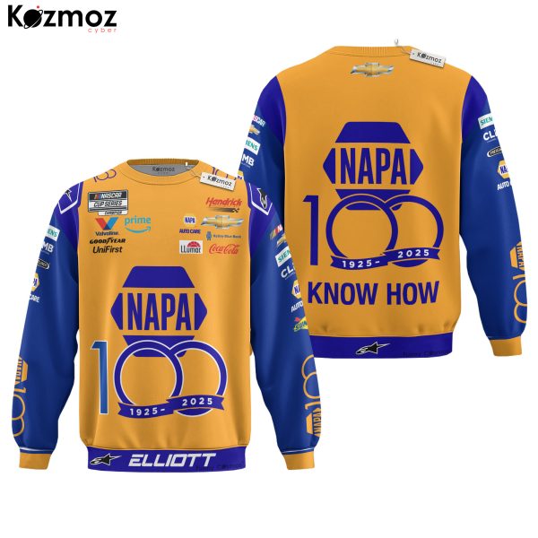 Chase Elliott Racing Firesuit Costume NAPA 100th Anniversary 2018 Collection - Hendrick Motorsports NASCAR Racing Team - 9