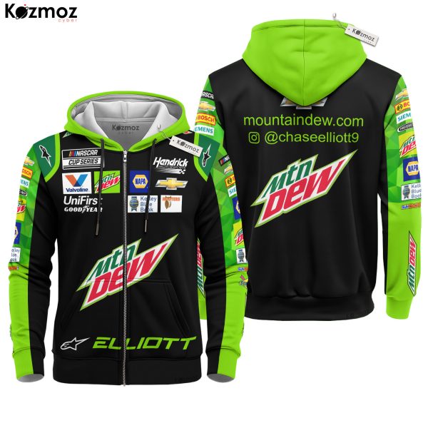 Chase Elliott Racing Suit Mountain Dew Collection - NASCAR Racing Team - 8