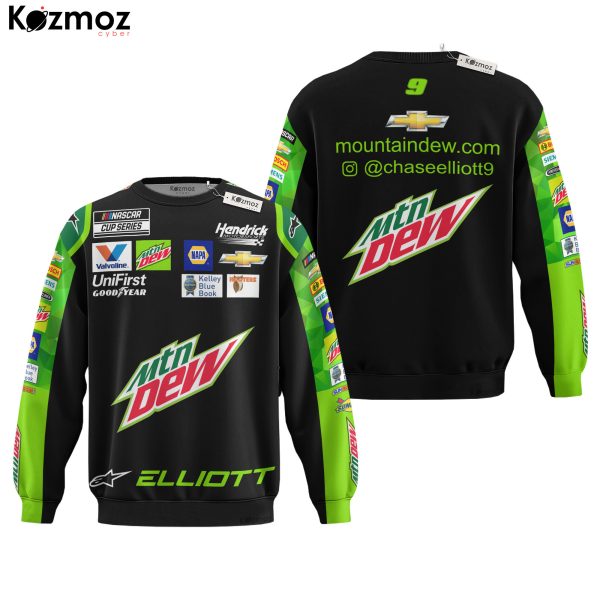 Chase Elliott Racing Suit Mountain Dew Collection - NASCAR Racing Team - 9