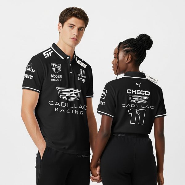 Checo Perez F1 Playera Cadillac Custom Polo Shirt