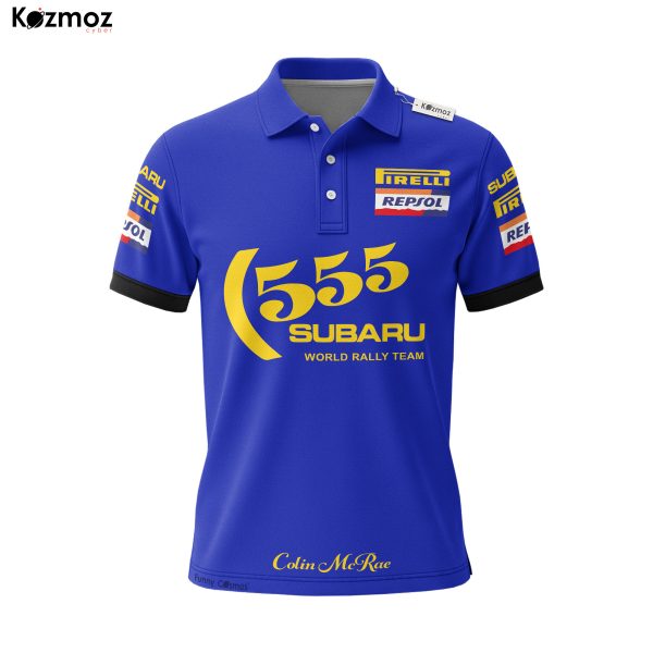 Colin McRae Racing Costume Subaru 555 Polo Shirt - Subaru Rally Team - 6