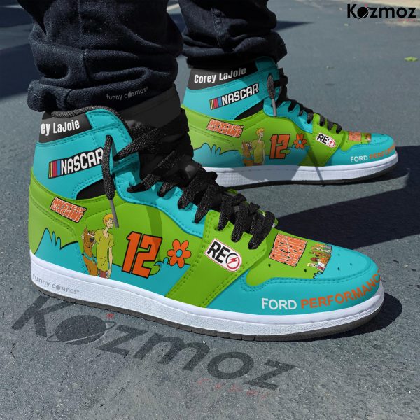 Corey LaJoie Custom Shoes Machine Scooby Go Fas Racing NASCAR Theme Livery 2019 Livery Mystery Racing Shoes - 5