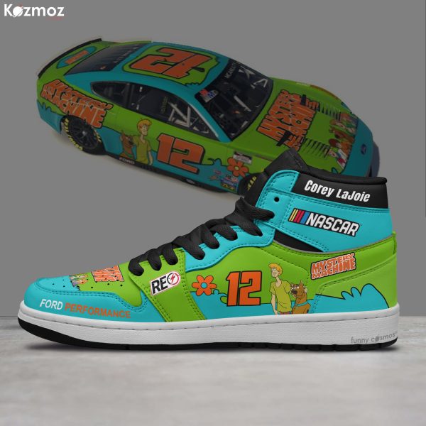 Corey LaJoie Custom Shoes Machine Scooby Go Fas Racing NASCAR Theme Livery 2019 Livery Mystery Racing Shoes - 6
