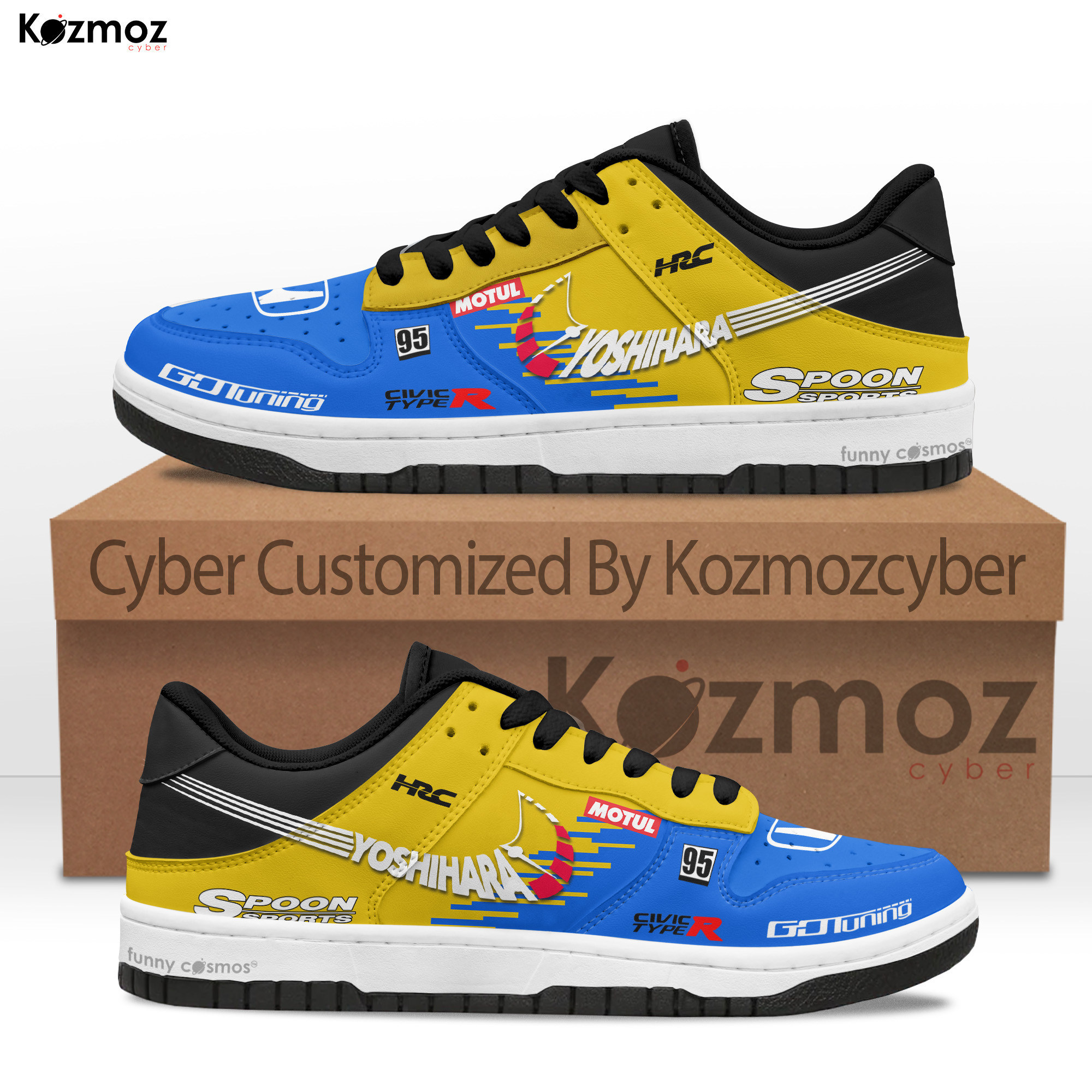 Daijiro Yoshihara SB Dunk Shoes Spoon Sports FL5 Livery 2023 Custom Racing Shoes