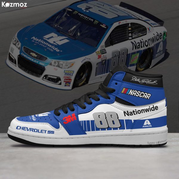 Dale Earnhardt Jr Custom Shoes Nationwide No. 88 Livery 2017 Livery Jr. Racing Shoes - 6