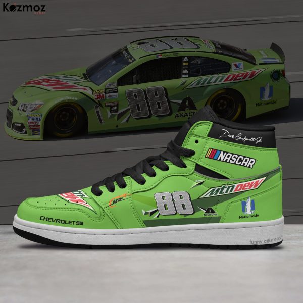 Dale Earnhardt Jr. Custom Shoes No. 88 Mountain Dew Chevrolet Livery Racing Shoes - 6