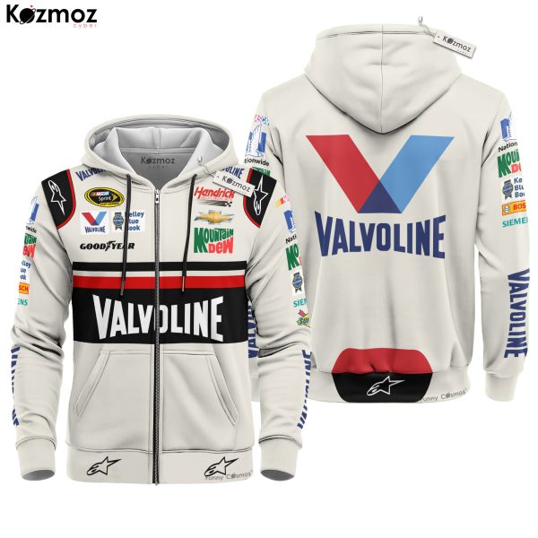 Dale Earnhardt Jr Racing Firesuit Costume Darlington Race Used Valvoline 2015 Collection - Hendrick Motorsports NASCAR Racing Team - 8