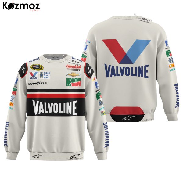 Dale Earnhardt Jr Racing Firesuit Costume Darlington Race Used Valvoline 2015 Collection - Hendrick Motorsports NASCAR Racing Team - 9
