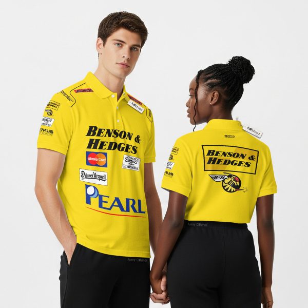 Damon Hill 1999 Race Used Japanese GP Final F1 Start Jordan F1 Polo Shirt - 15