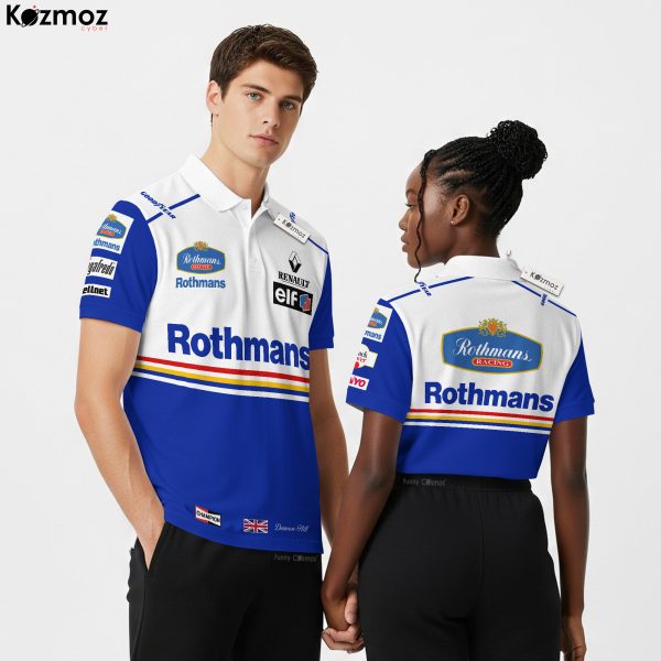 Damon Hill Williams Racing Polo Shirt - 1996 Motorsport Teamwear - 12