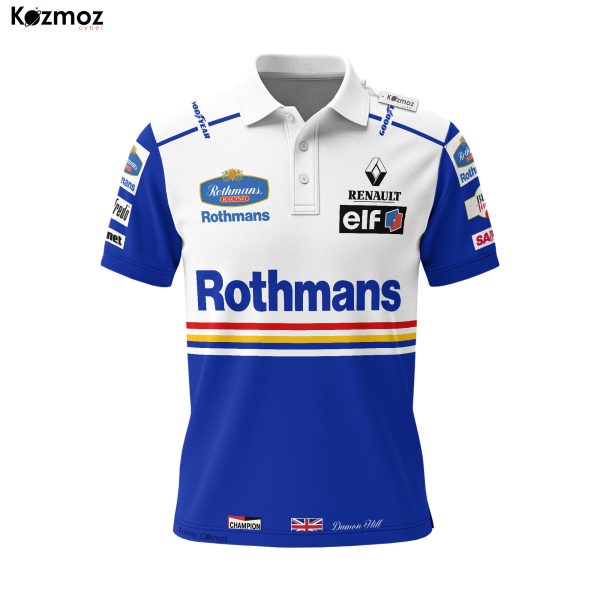 Damon Hill Williams Racing Polo Shirt - 1996 Motorsport Teamwear - 6