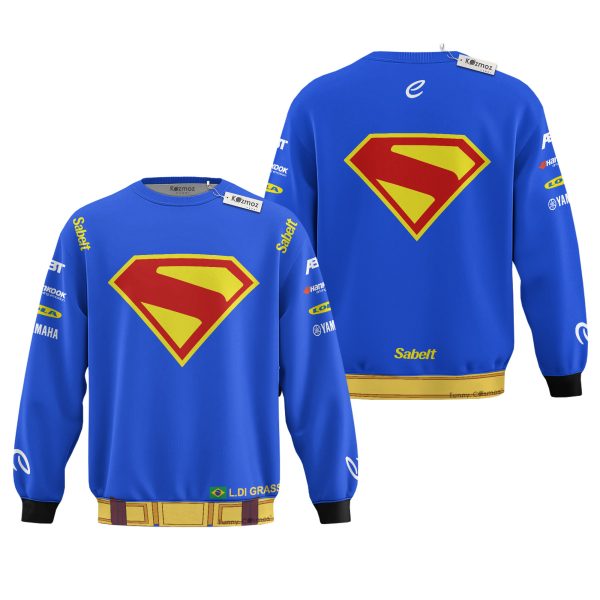 David Coulthard RBR Monaco JP Racing Suit 2006 Superman Livery Costume Racing Suite - 11