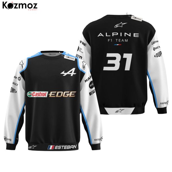 Esteban Ocon Racing Costume 2021 Race Used Alpine Racing Team - 9