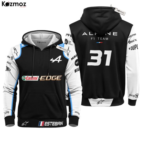 Esteban Ocon Racing Costume 2021 Race Used Alpine Racing Team - 7