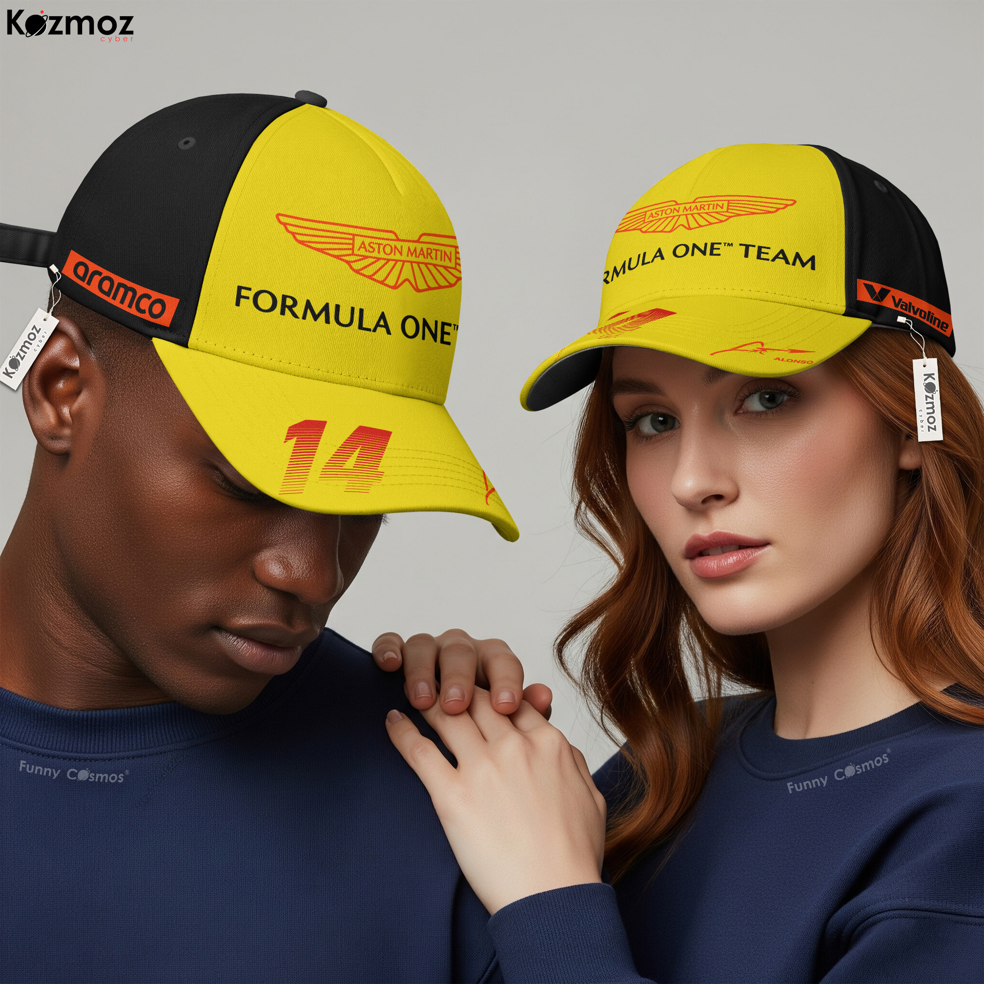 Fernando Alonso Racing Cap 2023 Aston Martin Aramco Racing Hat