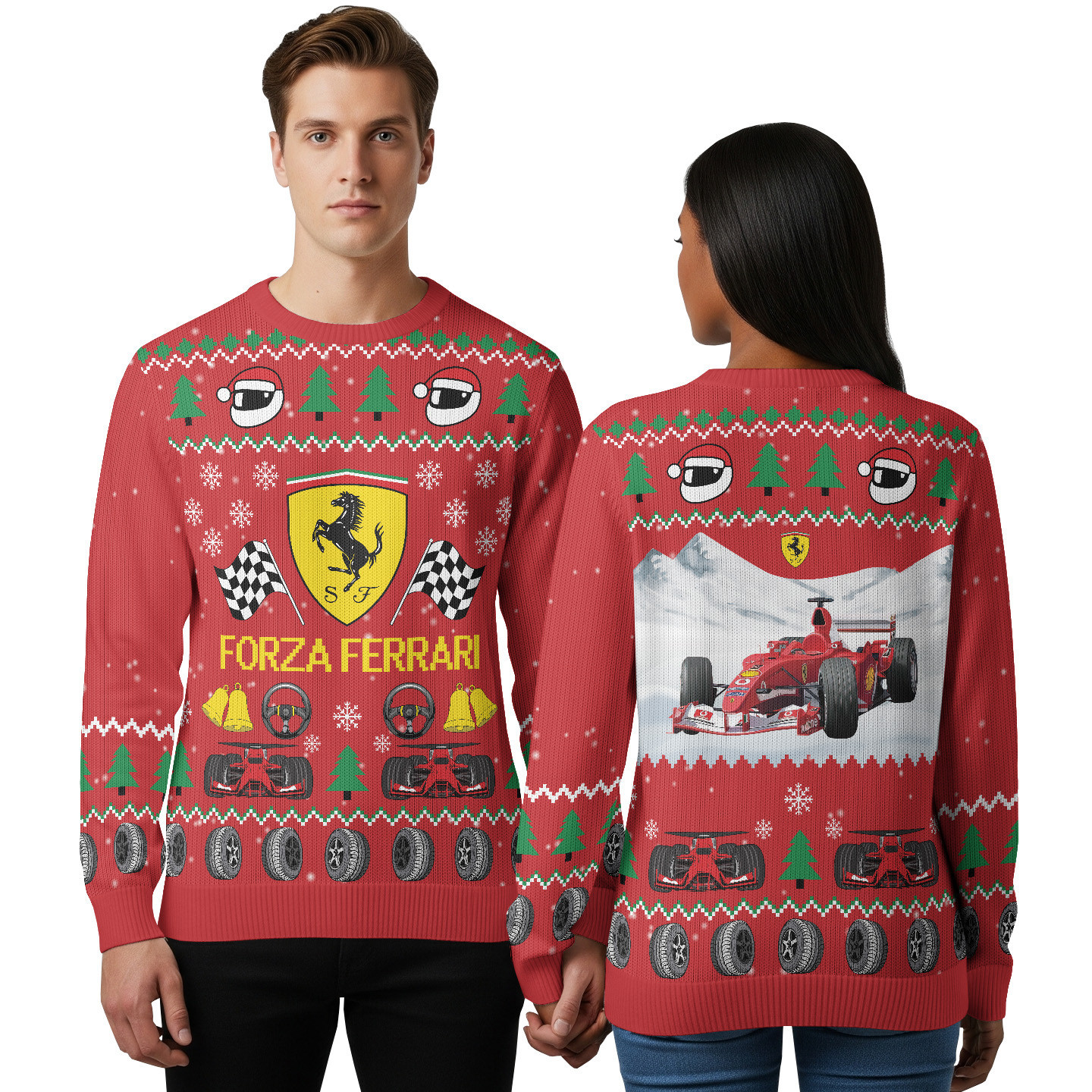 Forza Ferrari Ugly Sweater - Racing Holiday Sweater