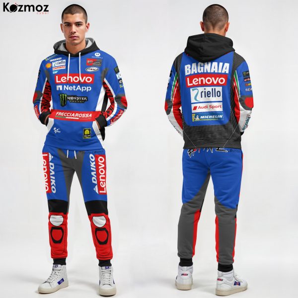 Francesco Bagnaia Racing Costume 2024 Blue Livery Collection - Ducati MotoGP Racing Team - 16