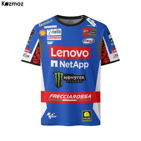 Francesco Bagnaia Racing Costume 2024 Blue Livery Collection - Ducati MotoGP Racing Team - 13