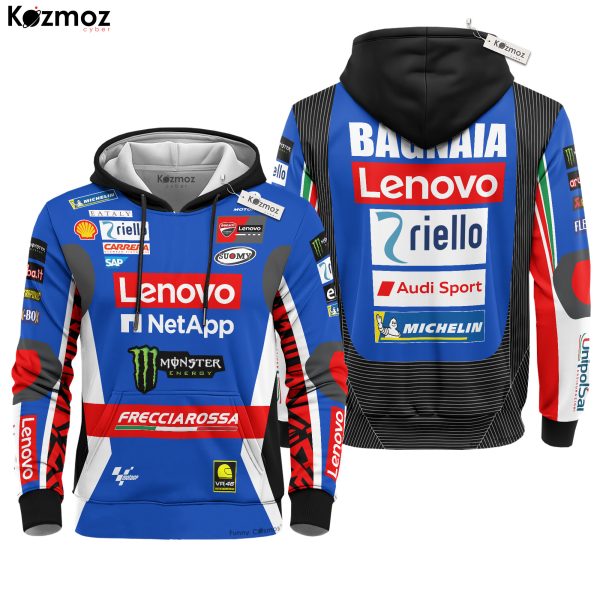 Francesco Bagnaia Racing Costume 2024 Blue Livery Collection - Ducati MotoGP Racing Team - 9