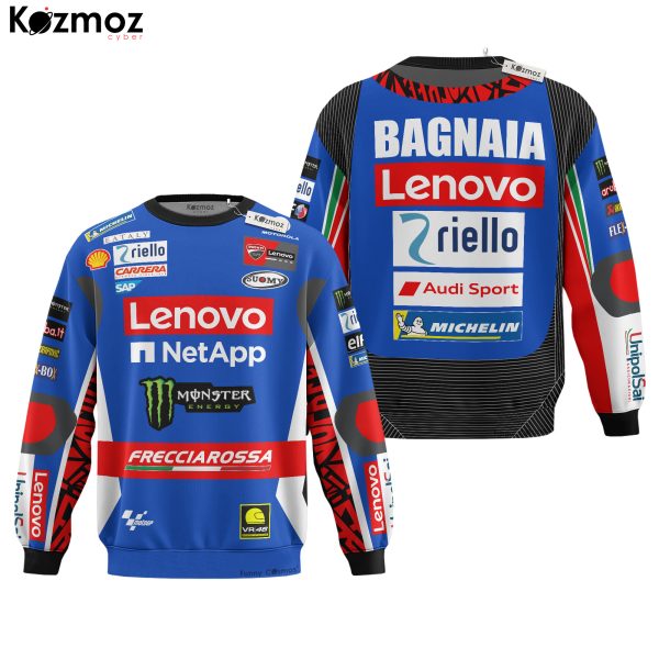 Francesco Bagnaia Racing Costume 2024 Blue Livery Collection - Ducati MotoGP Racing Team - 11