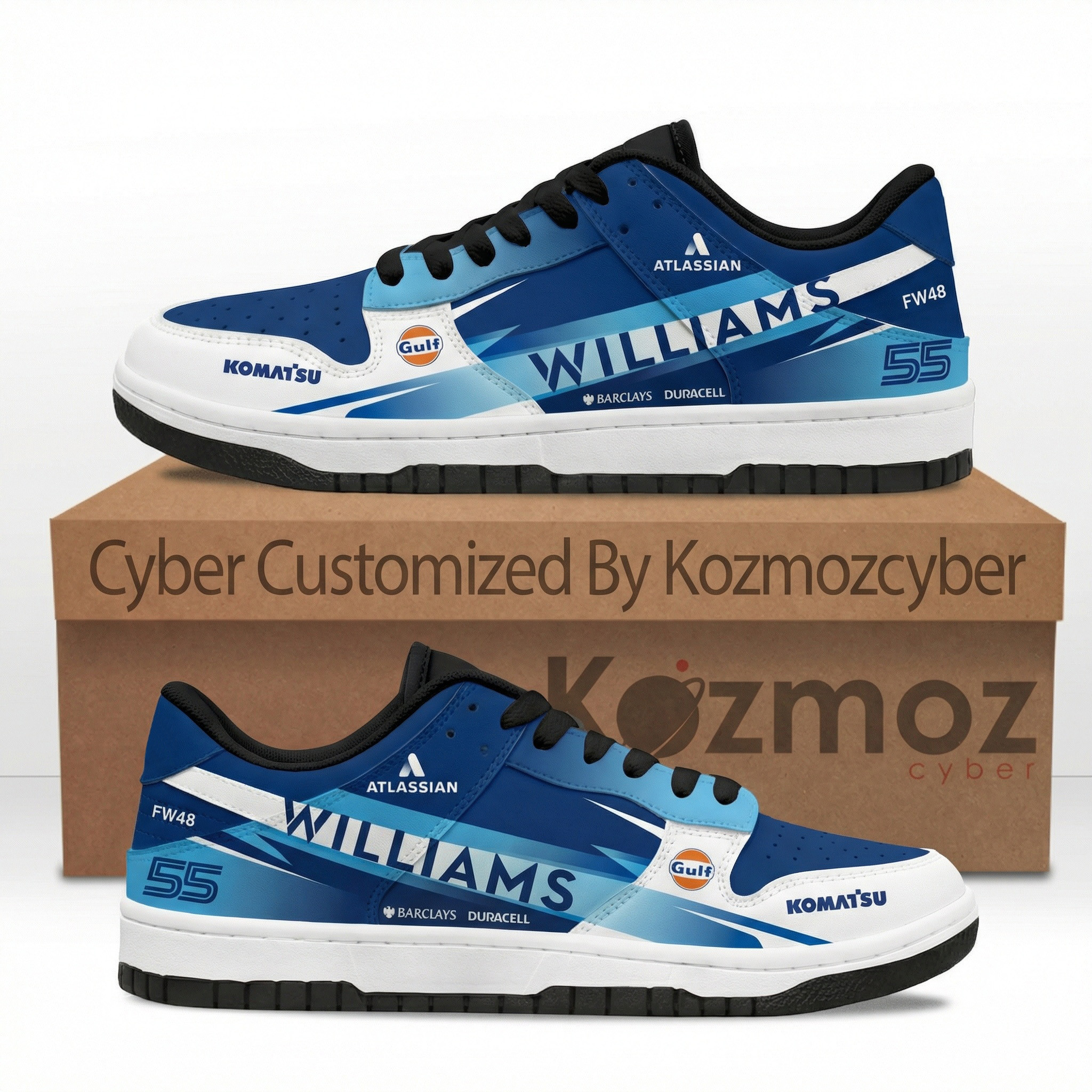 FW48 Atlassian Williams F1 Team 2026 Custom Racing SB Dunk