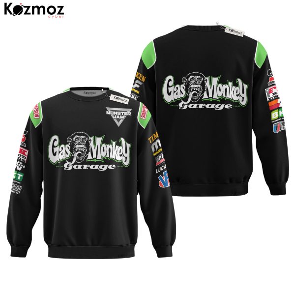 Gas Monkey Garage Monster Jam Racing Uniform Inspired Hoodie & Jogger Set - 8