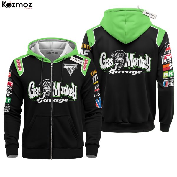 Gas Monkey Garage Monster Jam Racing Uniform Inspired Hoodie & Jogger Set - 7