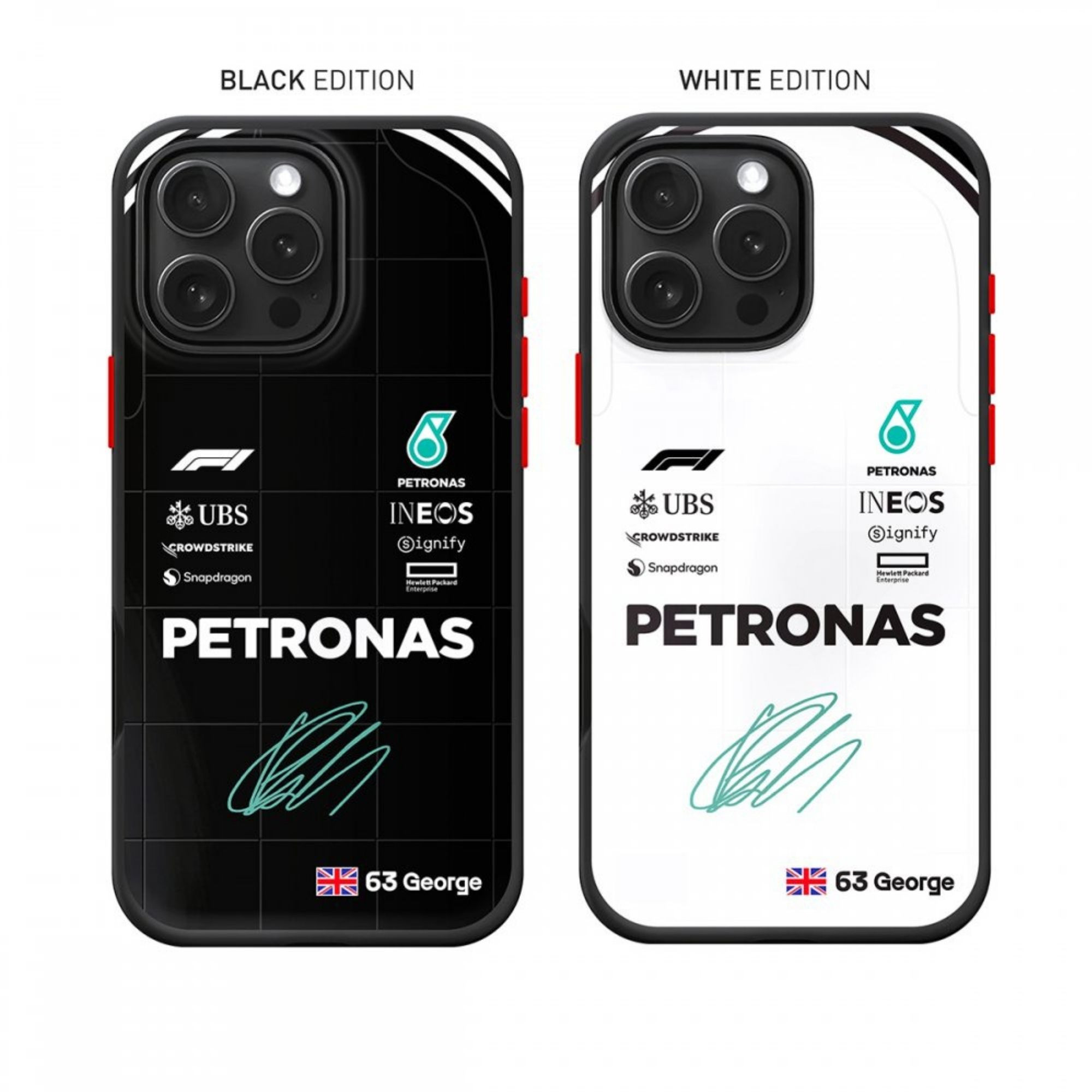George Russell 63 F1 Petronas W16 Edition 2025 - Custom phone case for iPhone
