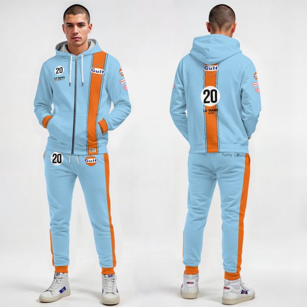 Gulf Steve McQueen Le Mans Porsh 917 Racing Costume Racing Suit - 12